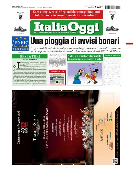 Italia oggi : quotidiano di economia finanza e politica